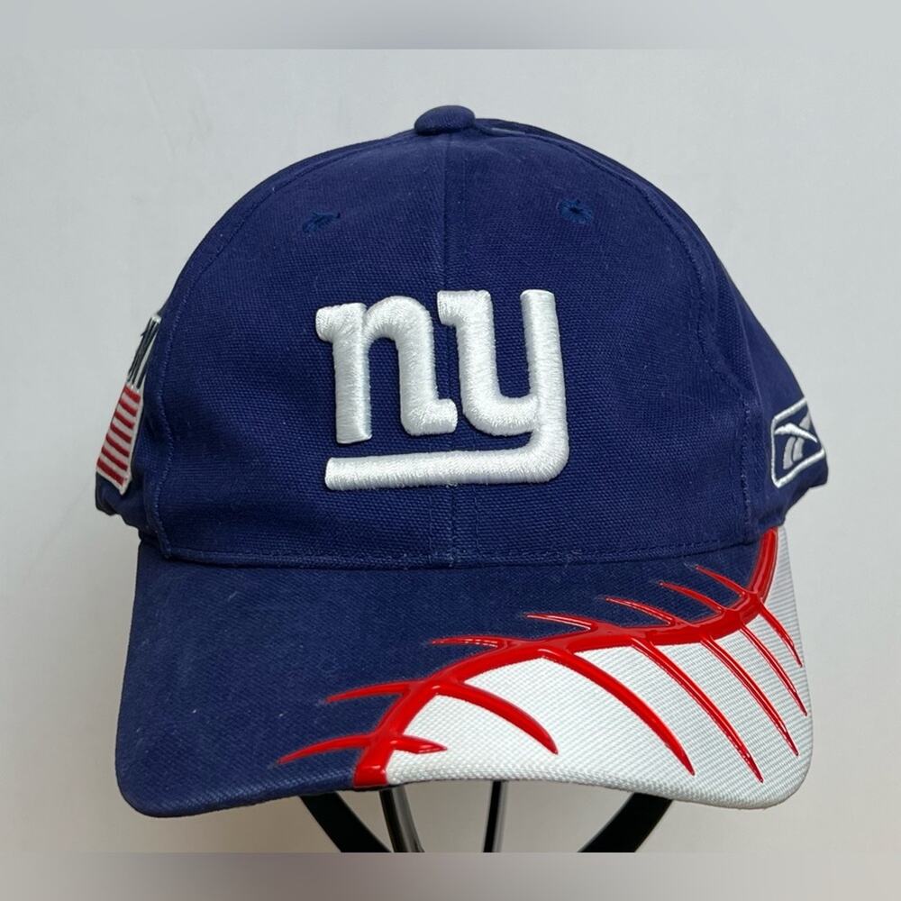 New York Giants Hat Reebok Pro Line Strap Back FDNY Raised Brim NFL Football VTG